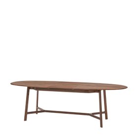 COX&COX Walnut Extendable Oval Dining Table - 6 to 8 Seater 1252727