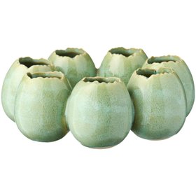 COX&COX Egg Circle Vase - Green 1152890