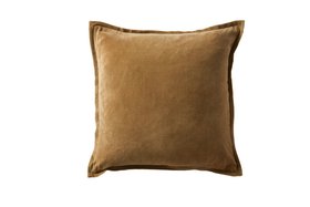 COX&COX Velvet & Cotton Linen Square Cushion Cover - Nutmeg 1852735