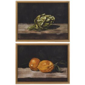 COX&COX Two Still Life Framed Canvases 1153122