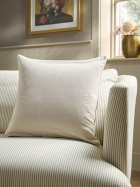 COX&COX Embroidered Hand Block Printed Cushion Cover - Large 1852782