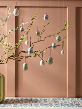 COX&COX Twelve Patterned Shatterproof Hanging Eggs