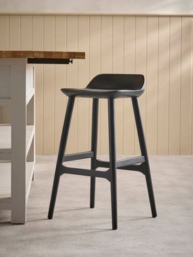 COX&COX Oak Counter Stool - Black 1252336