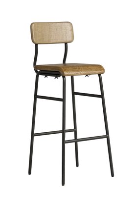 COX&COX Industrial Wood & Metal High Counter Stool 1251389