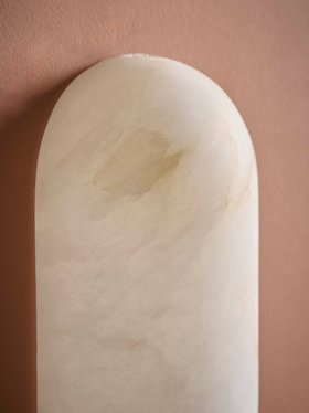 COX&COX Alabaster Capsule Wall Light 1352826