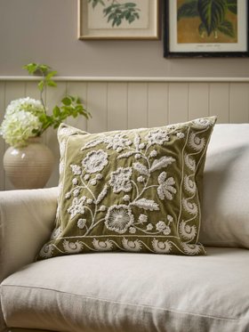 COX&COX Velvet Chartreuse Cushion Cover 1853210