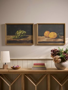 COX&COX Two Still Life Framed Canvases 1153122