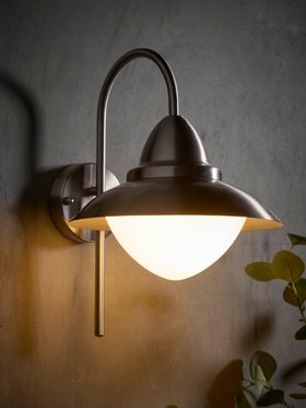 COX&COX Metro Opal Dome Outdoor Wall Light 1352169