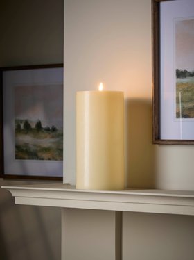 COX&COX Tall LED Melt Effect Pillar Candle - Large 1154048