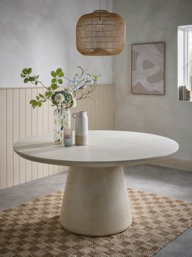 COX&COX Travertine Round Dining Table - 4 Seater 1252715