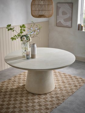 COX&COX Travertine Round Dining Table - 4 Seater 1252715