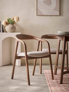 COX&COX Walnut Dining Chair - Set of 2 1254348
