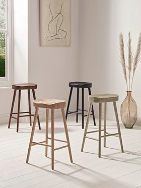 COX&COX Weathered Oak Counter Stool