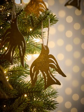 COX&COX Six Gold Metal Hanging Swallow 1053667