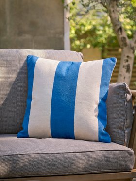 COX&COX Retro Stripe Outdoor Cushion - Blue 1552257