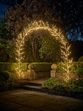COX&COX Twinkle Warm White LED Light Up Arch 1054100