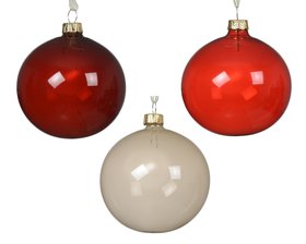 COX&COX Six Festive Glass Baubles 1053382