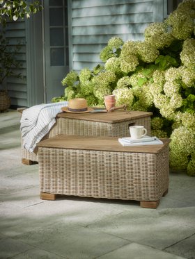 &COX Two Nestable Rattan Storage Boxes £595