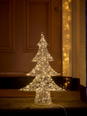 COX&COX Twisted Wire LED Light Up Christmas Tree 1054102
