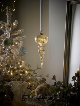 COX&COX Lit Glass LED Hanging Finial 1053583