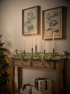 COX&COX Antique Brass Five Stick Candle Holder