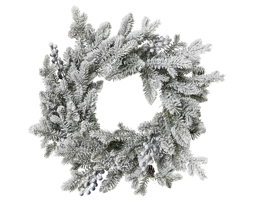 COX & COX Snowy Faux Juniper & Pine Wreath 1050440