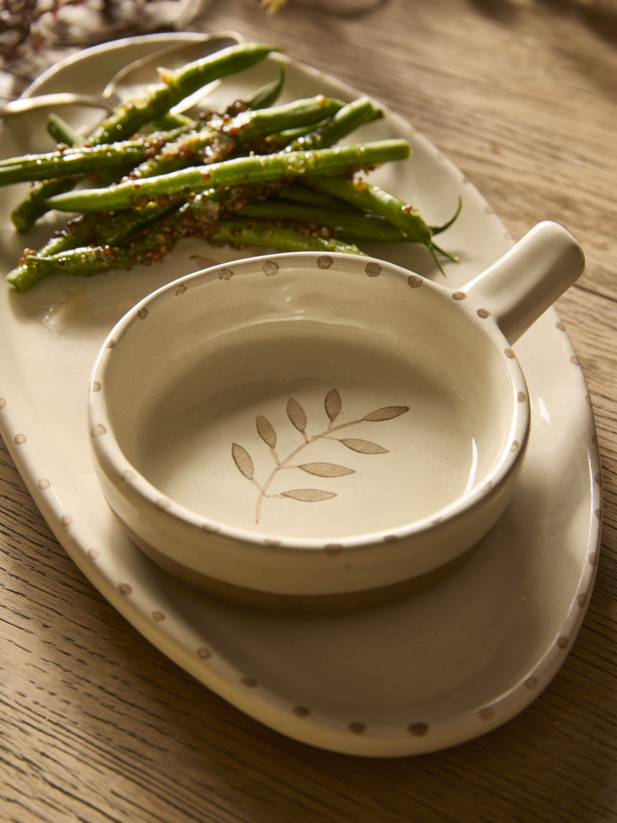 COX & COX Tapas Dish - Ochre Leaf