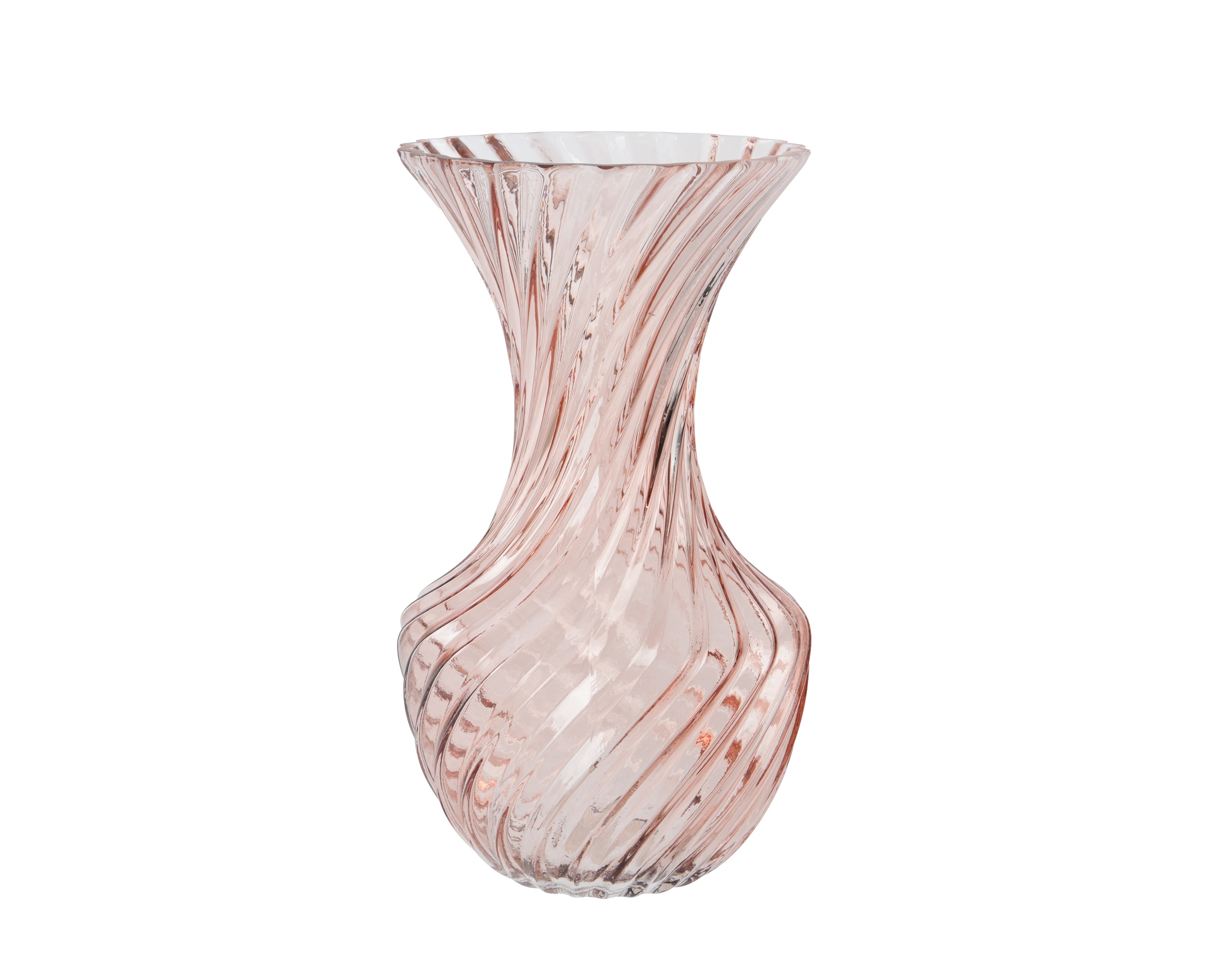 COX&COX Spiral Glass Vase - Blush 1150479