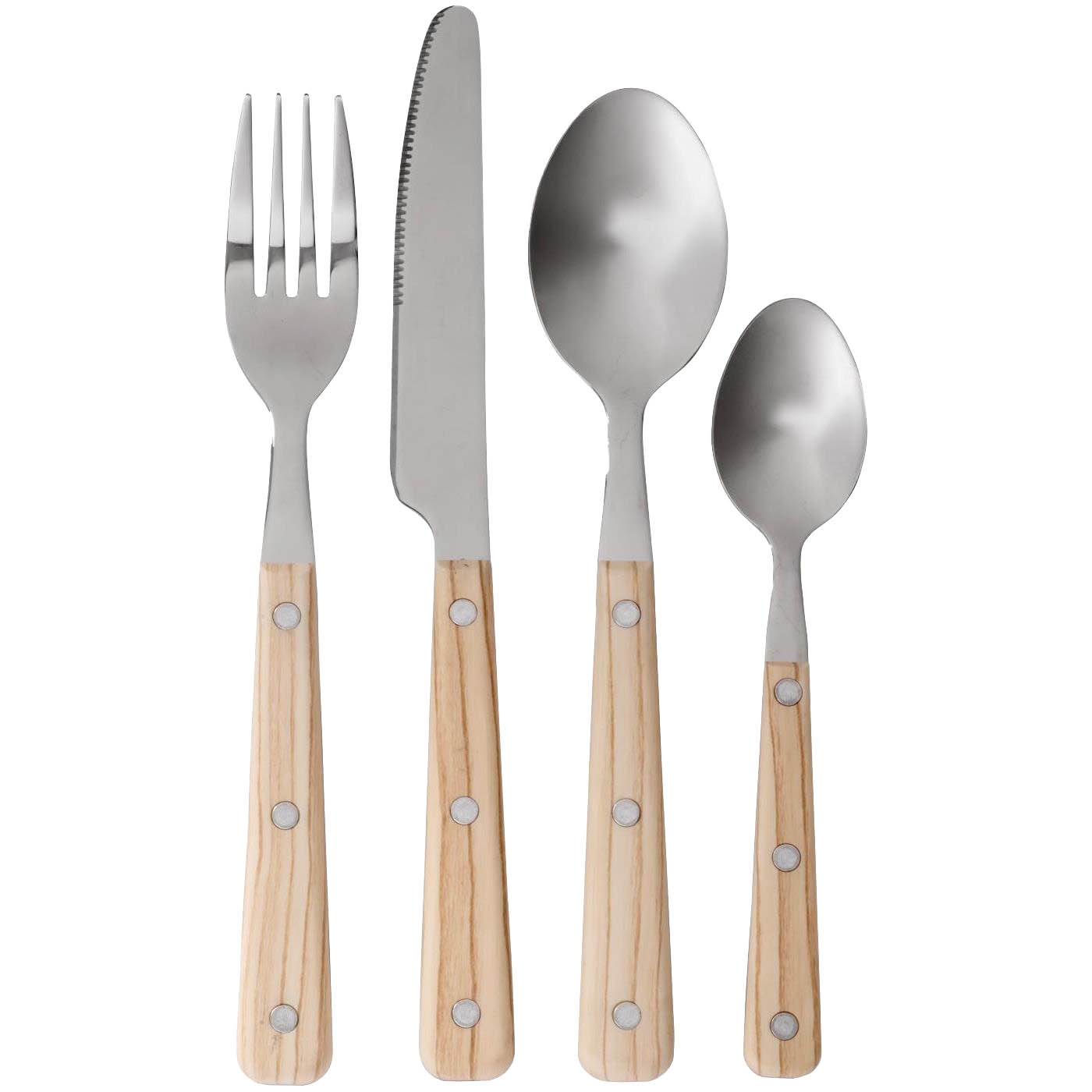 COX&COX Sixteen Piece Cutlery Set- Wooden Handles 1152631