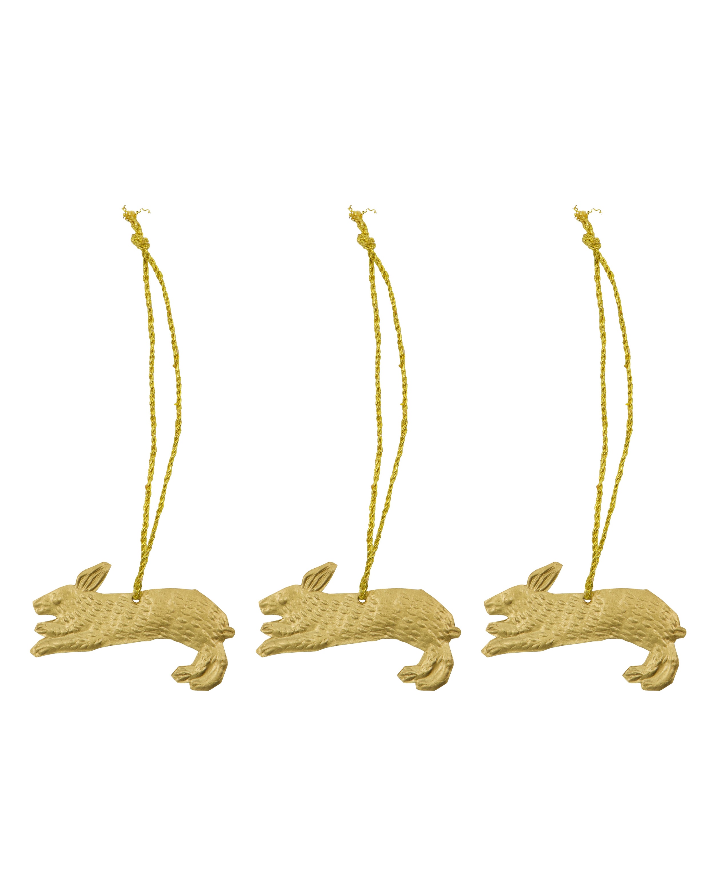 COX&COX Three Hanging Metal Rabbits 1152895