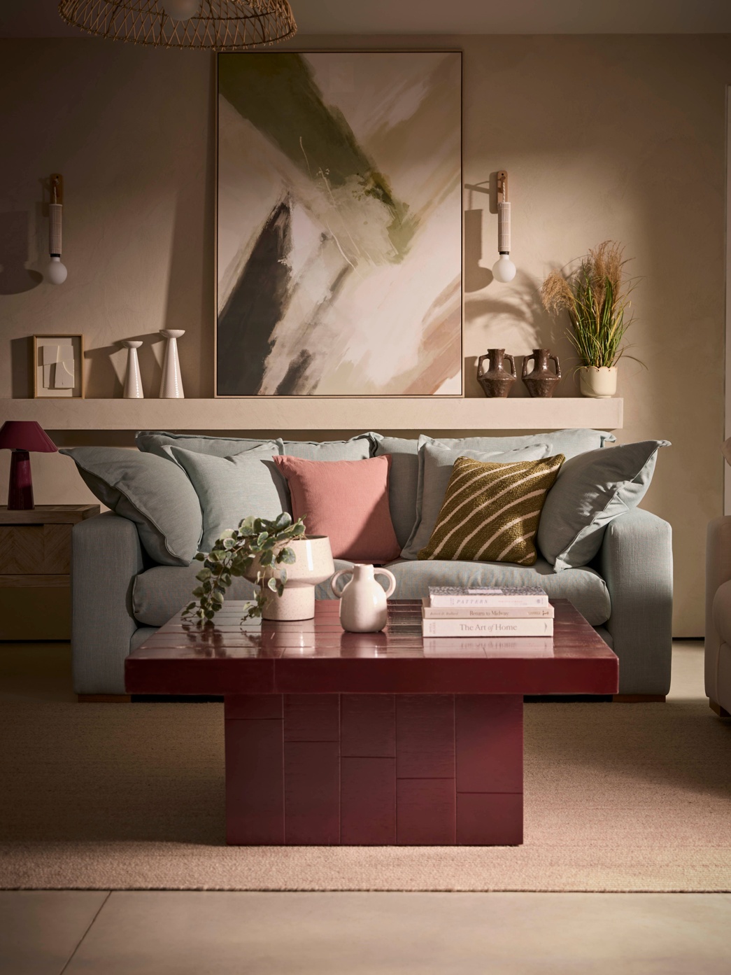 COX&COX Tiled Coffee Table - Cherry 1252460