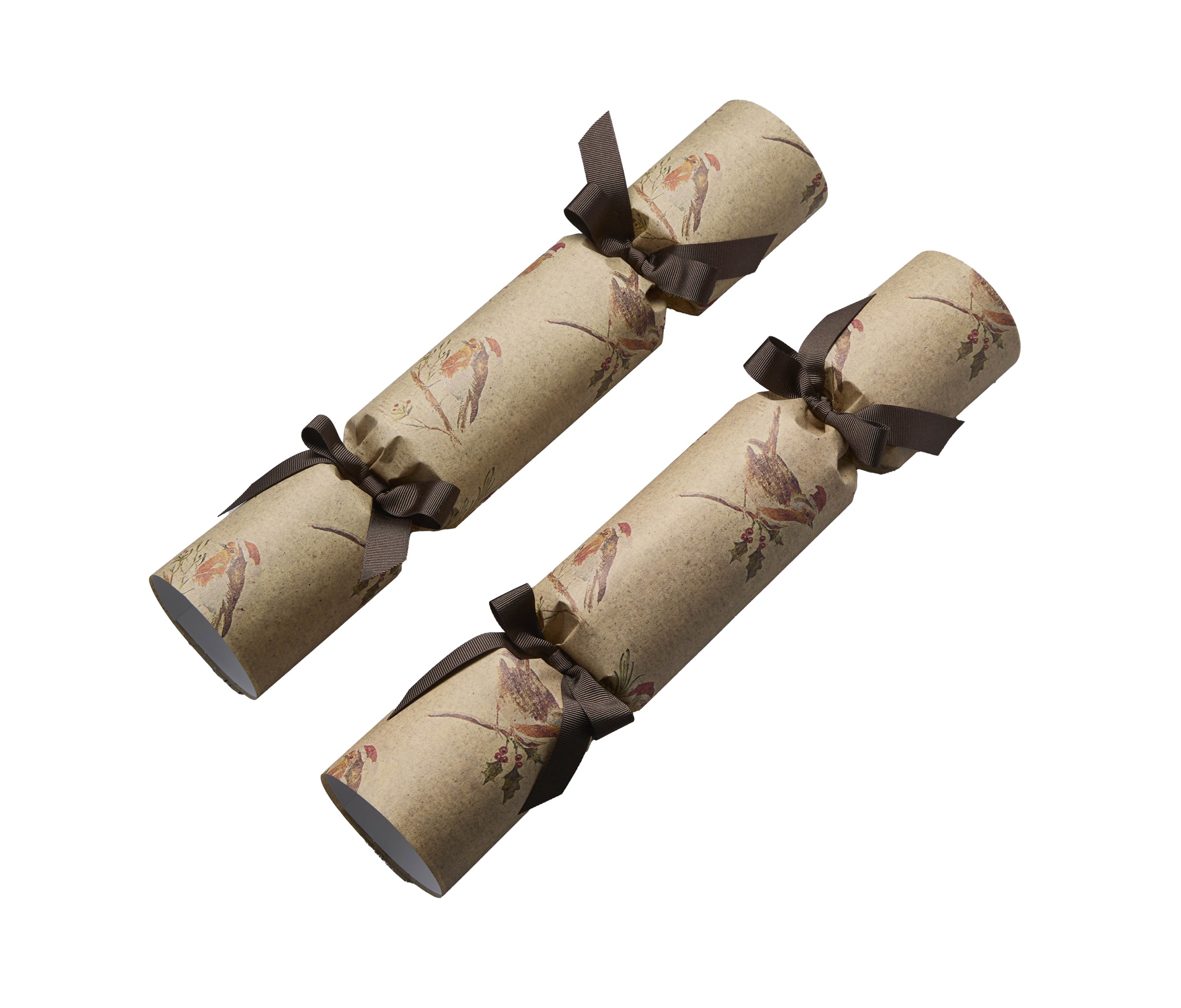 COX&COX Six Luxury Handmade Crackers - Festive Robins