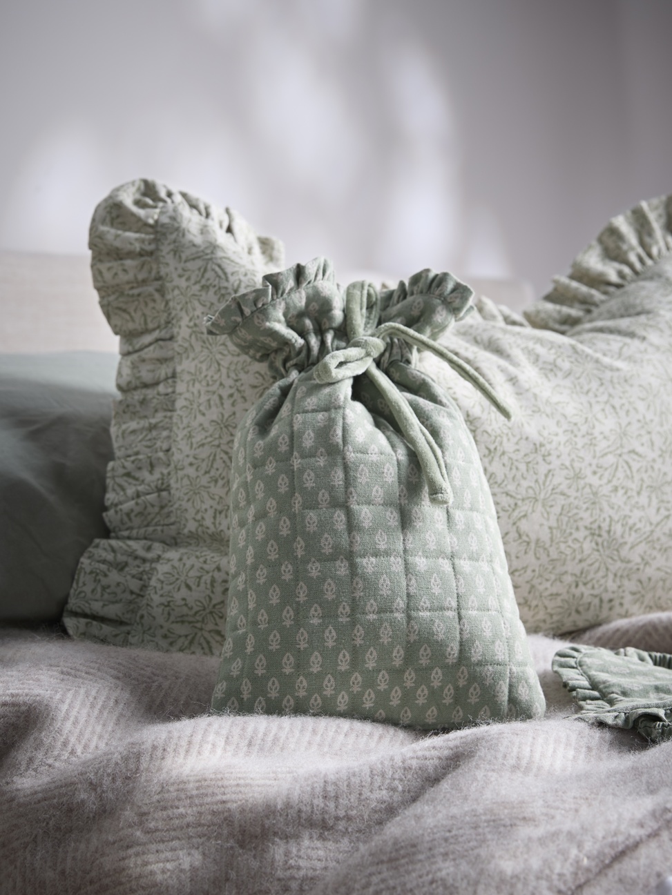 Cox & Cox Hot Water Bottle With Cover bedroom