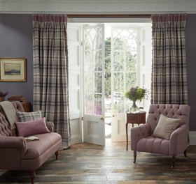 MOON, Herringbone Grape Fabric, From £74 Per Metre (2)