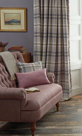 MOON, Herringbone Grape Fabric, From £74 Per Metre