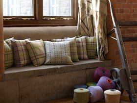 MOON, Dales Lime Lilac Fabric, From £74 Per Metre