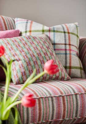 MOON, Vibrance Aqua Flamingo Fabric, From £74 Per Metre (7))