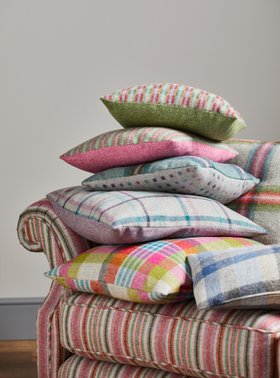 MOON, Vibrance Aqua Flamingo Fabric, From £74 Per Metre (7)