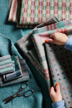 MOON, Vibrance Aqua Flamingo Fabric, From £74 Per Metre (9)