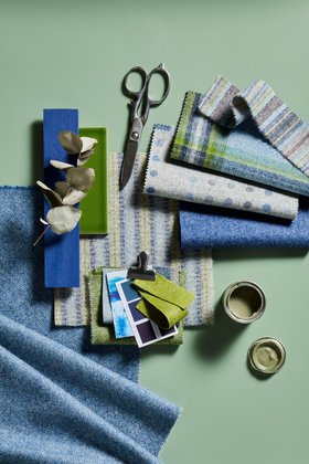 MOON, Vibrance Blue Green Fabric, From £74 Per Metre (4)