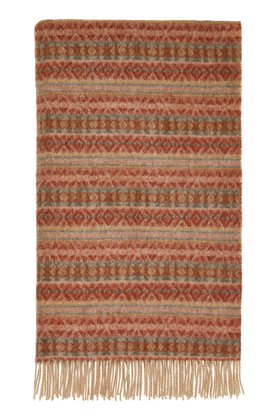 MOON, Ayr Brick Pure Wool Throw, £95