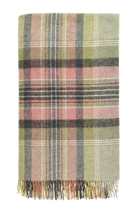 MOON, Kintyre Green Pure Wool Throw, £95