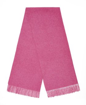 MOON, Pink Plain Merino Scarf, £70