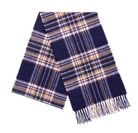 MOON, Navy Stewart Merino Scarf, £35