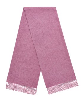 MOON, Dusky Rose Plain Merino Scarf, £70
