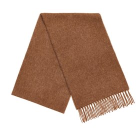 MOON, Chocolate Plain Merino Scarf, £35