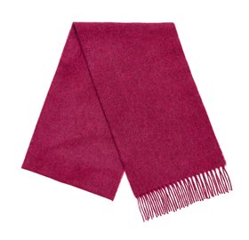 MOON, Bright Pink Plain Merino Scarf, £35