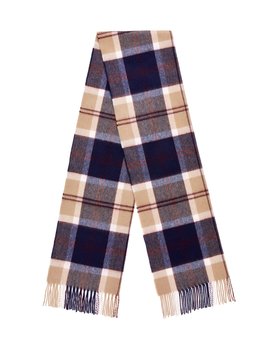 MOON, Bannockbane Navy Wide Scarf, £55