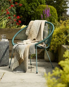 MOON, Dartmouth Natural Pure Wool Throw, £95