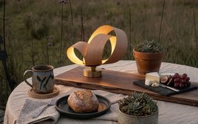 Tom Raffield, Verso Portable Table Light in Oak